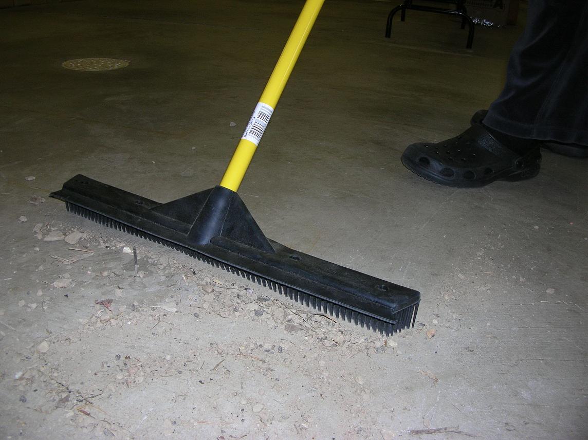 Industrial Rubber Bristle Broom